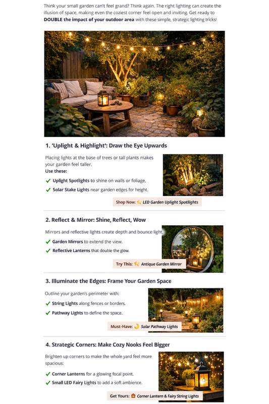 Small Garden? Here’s How to Use Lighting to Make It Look Twice as Big